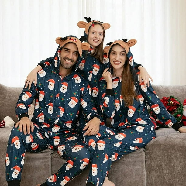 Ropa a juego para la familia pijamas de Navidad conjunto de pijama para madre e hijo ropa de dormir con apariencia para madre e hija traje estampado para padre e hijo