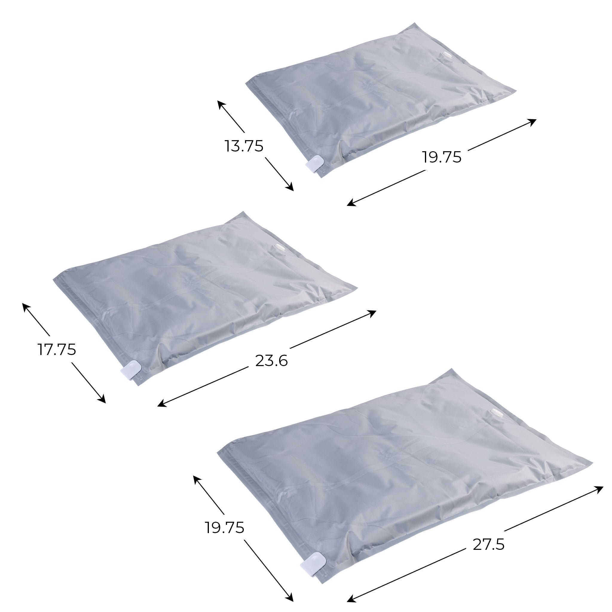 MagicBag Travel Compression Bags, 4 Pack Variety Flat Bags for Luggage & Packing, Space Saving & Airtight