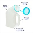 thumbnail image 6 of MedVance Urinal for Men 1000ml with Glow in The Dark Spill Proof Screw Cap Lid (2 Pack), 6 of 6