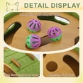 thumbnail image 4 of Juguetes de rompecabezas interactivos para gatos Unique Bargains para interiores, caja de laberinto de fieltro, juguetes para gatos, estimulación mental y entretenimiento, círculo verde, 1 set, 4 of 7