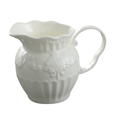 ROMANSENTIAL Milk Containers Set of 1 Ceramic Jug for Restaurant Supplies Easy to .5In Deep