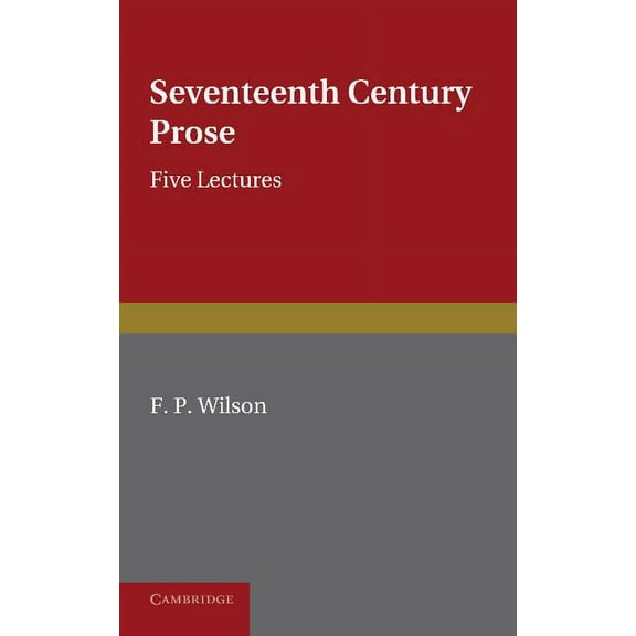 Seventeenth Century Prose, (Paperback)