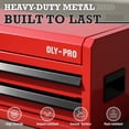 thumbnail image 2 of OLY-PRO Mini Tool Box With Drawers, Steel Tool Storage Cabinet with Top Organizer and Ball-Bearing Slides, Portable  Small Toolbox for Garage,  Red, 2 of 9