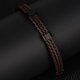 thumbnail image 4 of Pulsera De PU Pulsera De Tejer para Hombres Pulsera Duradera De Múltiples Capas para Hombres Estilo Simple para Su Novio O Familia ANGGREK Otros, 4 of 7