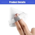 thumbnail image 6 of Vocoste Loose Powder Puff Face Soft Triangle Puff Blender Beauty Makeup Tool Short Plush Beige White 2 Pcs, 6 of 7