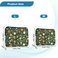 thumbnail image 4 of FORMRS 15"-15.6" Laptop Sleeve Protective Case Soft Carrying Quilted Computer Bag Cover, Green Flowers Pattern, 4 of 7
