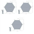thumbnail image 4 of Mosiee For Camping For Rain Protection Moisture Proof Mat Hexagon Picnic Tarp Beach 370 320Cm Wear Resistant Portable, 4 of 8