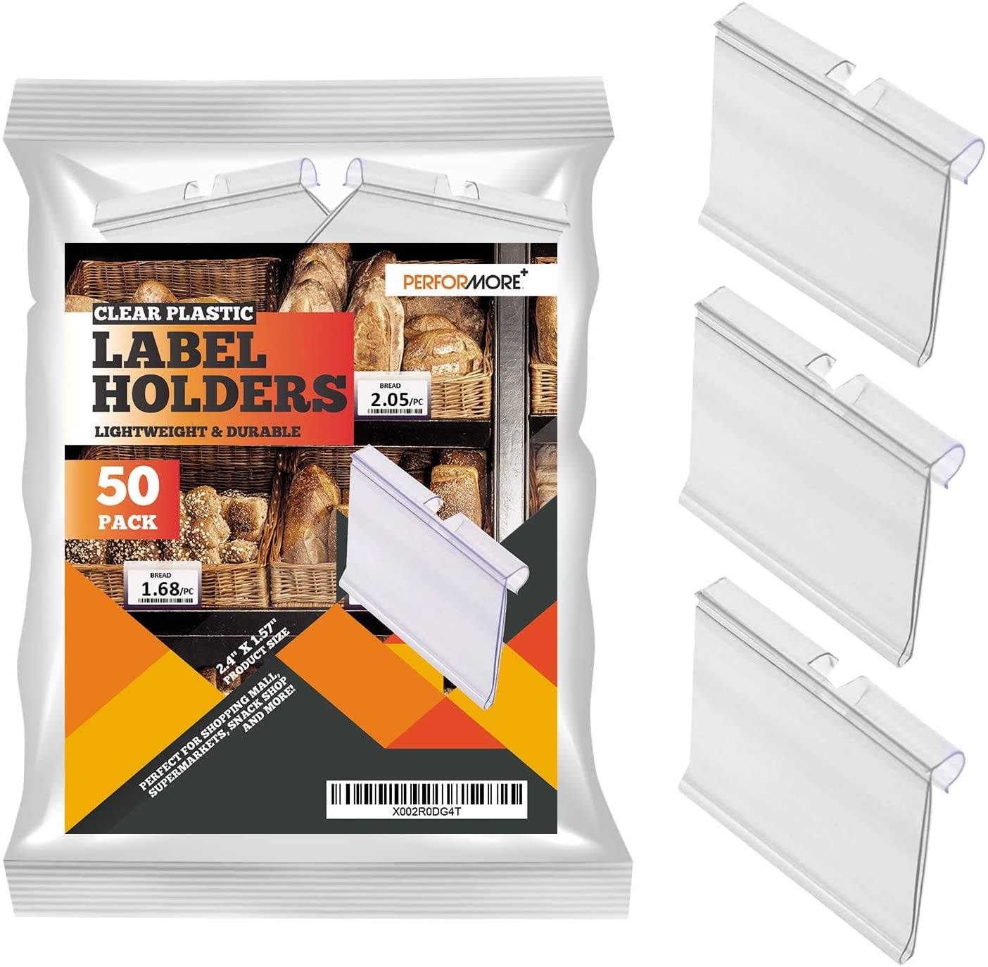 2022 Shelf Label Strips, 10 Pack Self Adhesive 1.5”H Holder Price Ta 