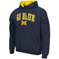 thumbnail image 2 of Men's Colosseum  Navy Michigan Wolverines Rally Cry Fleece Hoodie, 2 of 3