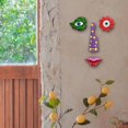 thumbnail image 6 of ZenCart Tree Faces Decor Outdoor Resin Tree Face Decoration Colorful Wall Mount Human Faces Leaves Fence Decorations for Yard Garden, 6 of 7