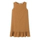 thumbnail image 2 of Vestido de mujer Vestido sin mangas con lunares Vestido sin mangas con volantes sueltos, Caqui, XL Yuarrent AP002113-04, 2 of 3