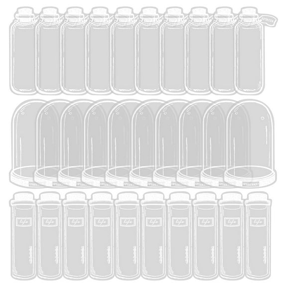 30 Pcs Transparent Dried Flower Bookmarks, Flower Bookmark Maker, Clear Floral Bookmark, Handmade Natural Dried Flower Bookmark, Home School Book Club Supplies