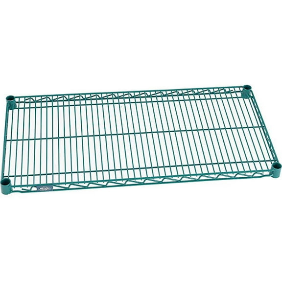 Nexel 72"W x 12"D Poly-Green™ Epoxy Wire Shelf
