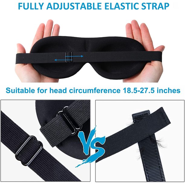 Sleep Mask for Side Sleeper, 100% Blackout 3D Eye Mask for Sleeping, Night  Blindfold for Men Women, Pack of 3 : : Health & Personal Care