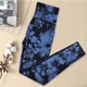 thumbnail image 5 of Mujer Yoga Pantalones Seamless Tie Dye Casual Leggings para Gimnasio Deportes (L Azul Negro) Tmvgtek Para Estrenar, 5 of 6