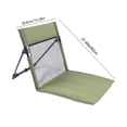 thumbnail image 3 of Beach Chair Sun Lounger, Foldable Reclining Mat with Adjustable Backrest, Lightweight Portable Fabric Beach Mat for Camping Picnics and Outdoor Relaxation, Topliu, 3 of 8