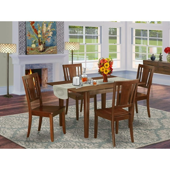 5 Pc Kitchen dinette set-breakfast nook and 4 Chairs for Dining room