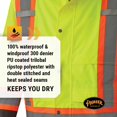 thumbnail image 2 of Pioneer Heavy-Duty Waterproof Reflective Safety Jacket - Multiple Ventilation Panels, 2 of 8