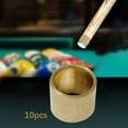 thumbnail image 6 of Dualoai 10 Pieces Brass Pool Cue Ferrules Billiard Corner Copper Hoops for Games Snooker 13mm Dia, 6 of 9