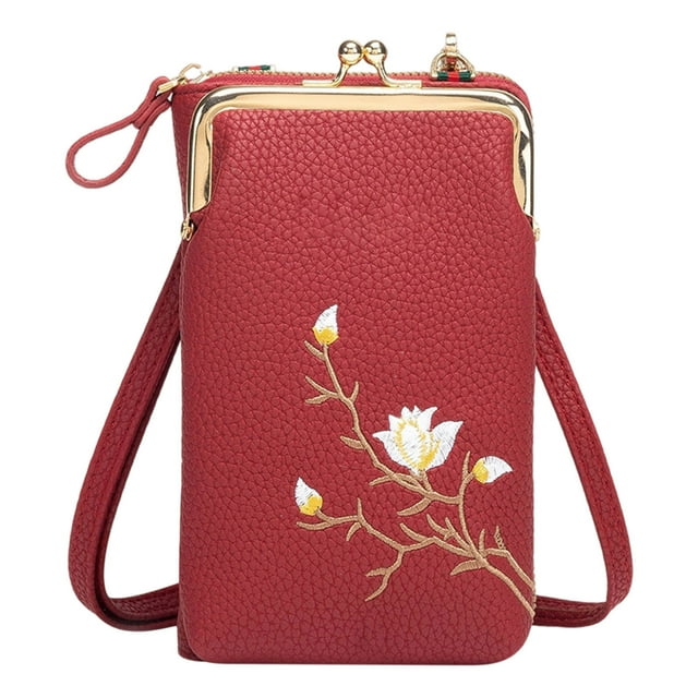 Sling Bag, Crossbody Phone Wallet, Compact Organizer, Multiple Card Slots, Adjustable Strap, Secure Zippered Compartments, Daily Commute Essentials