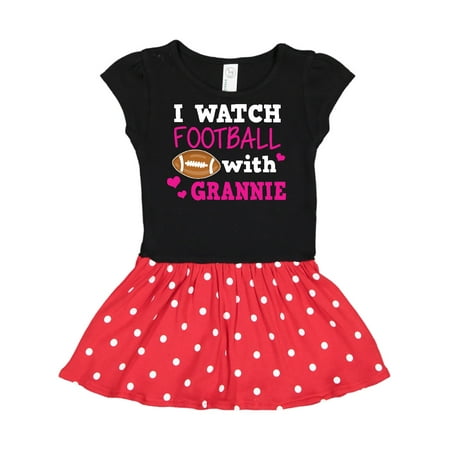 

Inktastic I Watch Football with My Grannie Gift Toddler Girl Dress
