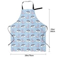 thumbnail image 6 of Goofa Rainbow Dinosaur Printed Waterproof Apron 33" Chef Aprons for Men Heavy Duty Chemical Work Apron Adjustable Bib Apron, 6 of 9