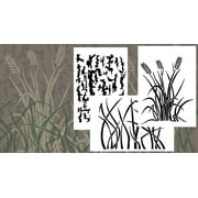 6Pack! Vinyl Airbrush Stencils 10 Mil Camouflage Duracoat 9x14" Bark Grass Camo