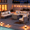 Beige, variant on Gaildon 9 Piece Patio Furniture Set with Fire Pit Table, All Weather Outdoor Sectional PE Rattan, Patio Conversation Sets with Cushions for Garden Lawn Balcony Porch Deck, Grey
