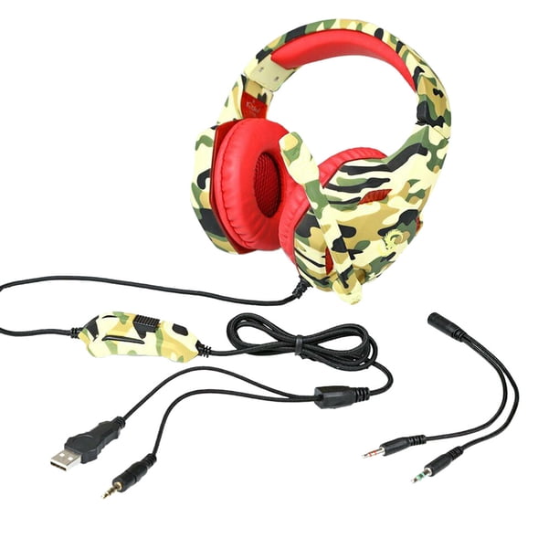 Inteprter Auriculares con cable de 3,5 mm Consola de juegos para computadora Auriculares para juegos Auriculares con montaje en la cabeza Cables de audio/vídeo No.01