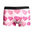 thumbnail image 4 of khonts,Men's Sexy Boxer Briefs Enhancing Pouch Underwear of Hearts Graphic Jock Strap Enhancer Underpants Hot Pink XL, 4 of 4