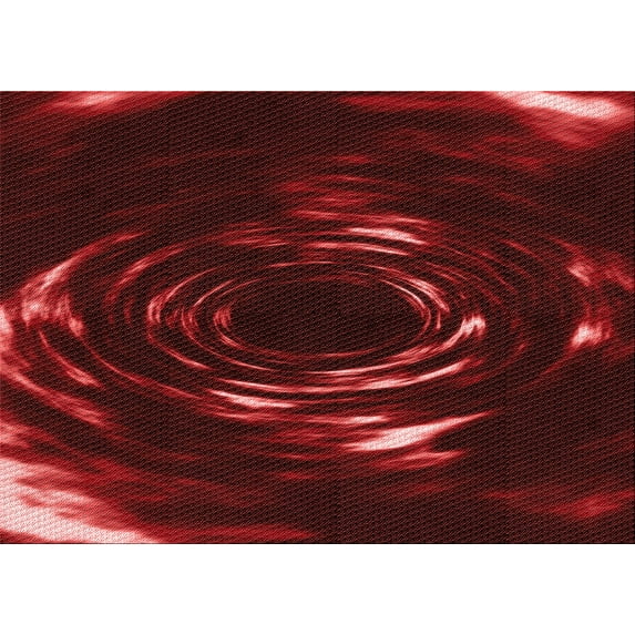 Ahgly Company Indoor Rectangle Patterned DarkRed Area Rugs, 5' x 7'