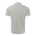 thumbnail image 5 of Sngxgn Men's Short Sleeve Solid Stretch Cotton Polo Shirt(Grey,M), 5 of 5