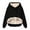 Black, variant on Cute Clothes Women's Solid Sweatshirt Women Thick Hoodie Sweatshirt Lined Winter Velvet Warm Hoodie V Neck Long Sleeve Underwear Tops Blouse