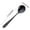 Black, variant on LanSuare Stainless Steel Flat Handle Round Spoon, Thickened Dinner and Soup Spoon, for Home Dining and Everyday Use.
