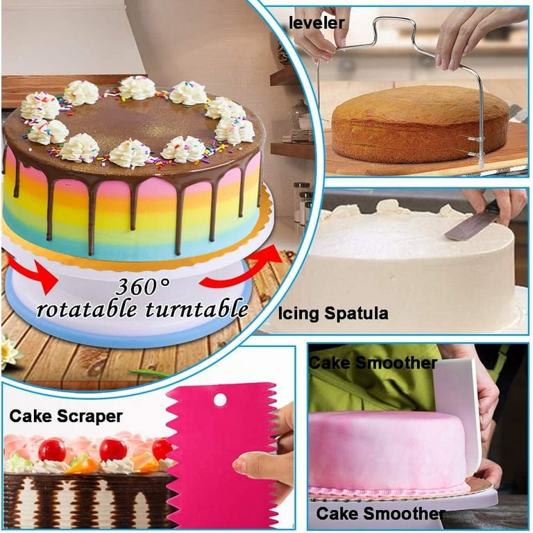 Cake Decorating Supplies 114PCS Baking Set with Cake Pans Set,Cake