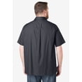 thumbnail image 2 of KingSize Men's Big & Tall Solid Wrinkle-Resistant Short Sleeve Button Down, 2 of 5
