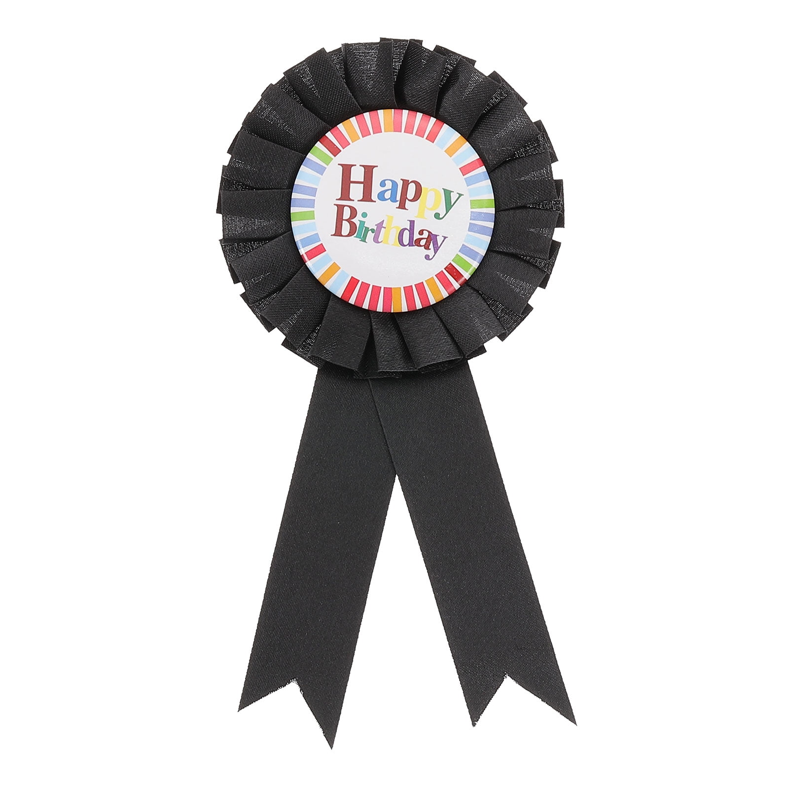 Happy Birthday Brooch Pin - Satin Fabric Rosette Badge For Party Decor - View #13