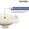 thumbnail image 6 of Dynasty 23 1/16 in. W Bone Vitreous China Rectangular Pedestal Combo Bathroom Sink with 4 in. Centerset Faucet Holes, 6 of 10