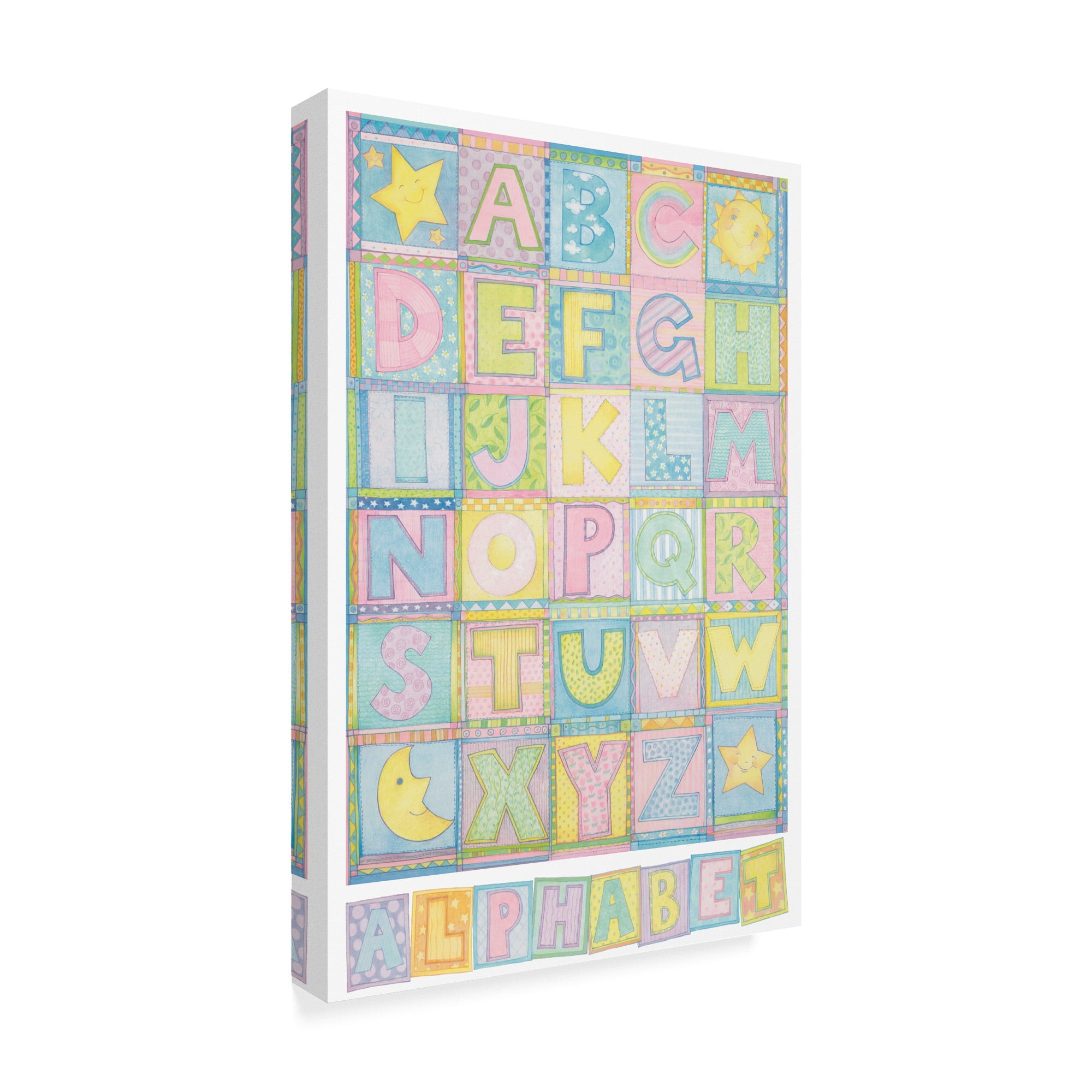 Trademark Fine Art 'Alphabet' Canvas Art by Cheryl Piperberg