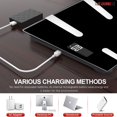 thumbnail image 6 of Rechargeable Smart Digital Bathroom Weighing Scale with Body Fat and Water Weight for People, Bluetooth BMI Electronic Body Analyzer Machine, 400 lbs.5 Core BBS HL R BLK, 6 of 11