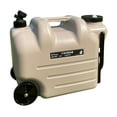 thumbnail image 3 of Contenedor de agua, contenedor de almacenamiento de agua con ruedas, con grifo, tanque de agua, jarra de agua para camping, baño, autoconducción, reco Caqui, 3 of 8