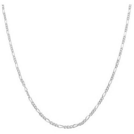 A .925 Sterling Silver 2mm Figaro Chain, 24