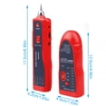 thumbnail image 2 of Rastreador de cables telefónicos Probador de cables de red Herramientas de detección de mantenimiento de líneas eléctricas, Rojo Jumpingount EL4581-02, 2 of 2