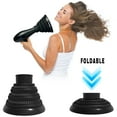 thumbnail image 2 of Difusor de secador de pelo plegable, difusor de pelo de secador de silicona para cabello rizado, diseño plegable de viaje portátil y ligero que se adapta a la mayoría de secadores de pelo con diámetro, 2 of 5