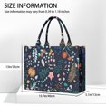 thumbnail image 3 of Large Capacity Tote Bag,Pioneer Flower Floral Print Pattern Handbag Fashion Luxury Tote Bag,15.7"x13"x 5.1" Inches,Laptop Compatible, 3 of 6