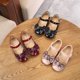 thumbnail image 2 of Zapatos planos de princesa para niñas de primavera y otoño, bonitos zapatos de una sola capa con lazo, zapatos de cuero con suela blanda para niñas pequeñas, 2 of 6