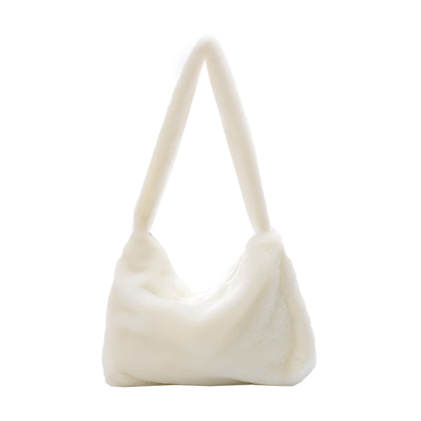 Bolso de hombro Qarigey para mujer estuche de almacenamiento organizadores encantadores bolsa portátil con cierre de cremallera Bolsas de mensajero y de hombro Blanco