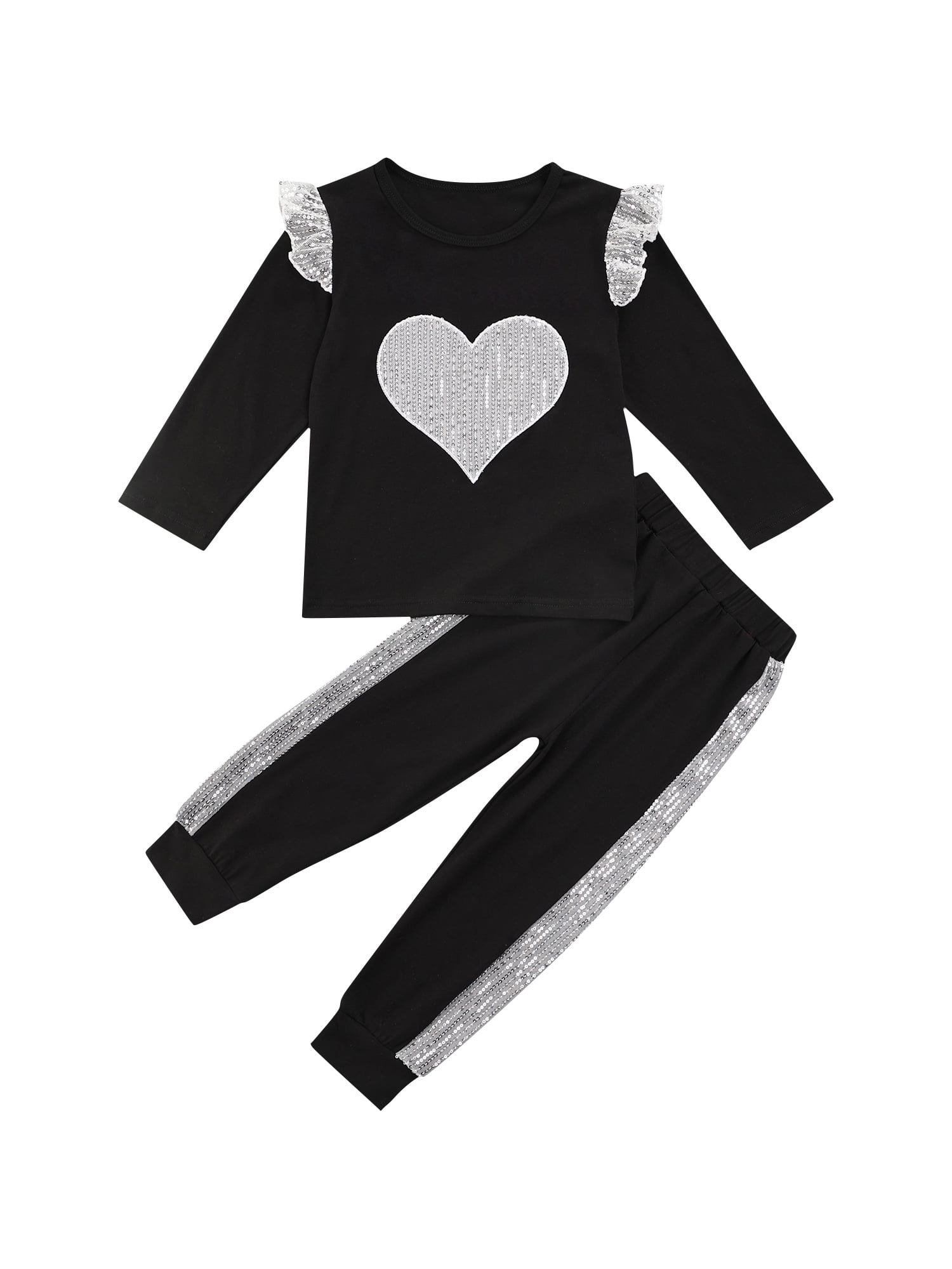 Pants Set Outfits Clothes Kids Toddler Baby Girl T Shirt Casual Tracksuit Tops