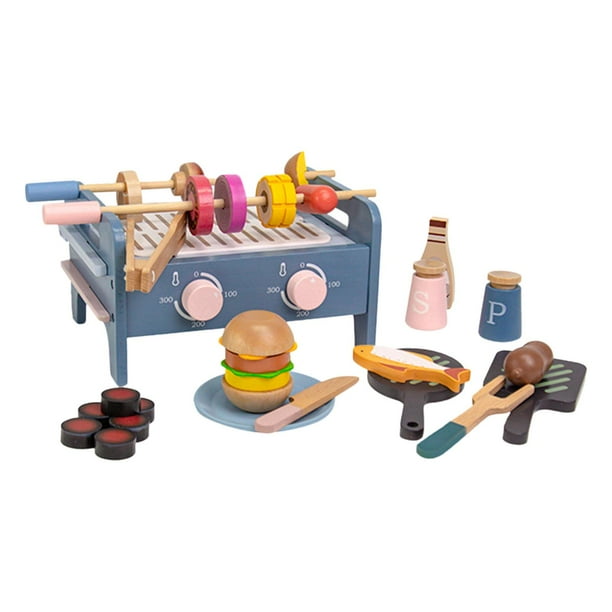 Juguete de madera para cortar comida, juguetes para cortar pizza, juego de simulación, juego de rol de imaginación para niños en edad preescolar.