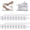 Clear, variant on Casserole Dishes for Oven, Ceramic Baking Dishes Set of 3, Baking Pan Casserole Dish Set, Rectangular Lasagna Pan Deep with Handles for Baking, Khaki White (14.5''/13''/10.5''), Series TARA